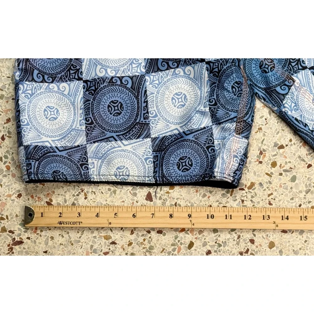 Hinano Tahiti Men's Large Check Pattern Multicolored Board Short Size 36